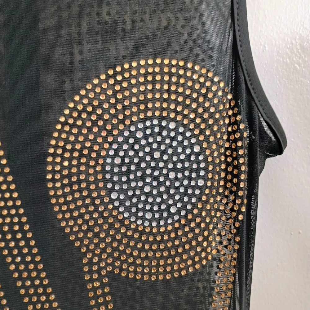 Black and Gold Asymmetrical Bodycon Dress